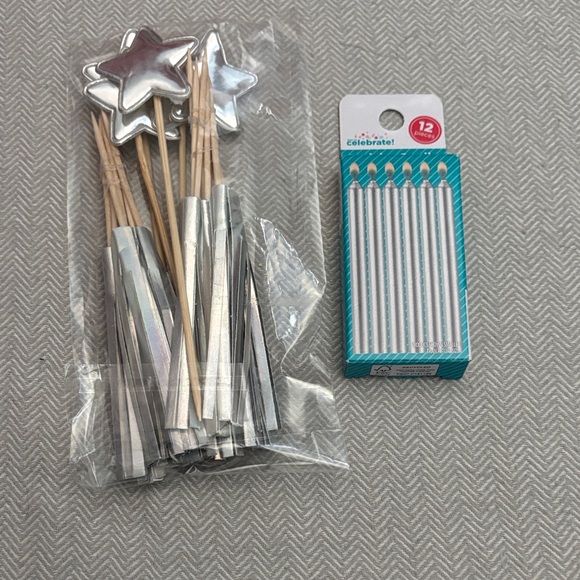 Popcorn Party Supplies Set with Red Silver and Black Accents - Picture 5 of 12